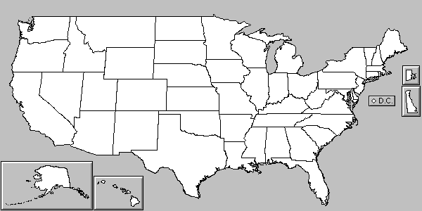 clickable U.S. map